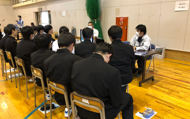 岩手県立一関工業高校の「企業情報ガイダンス」に参加しました。